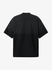 Distressed Gradient Letter Print Crew Neck T-shirt