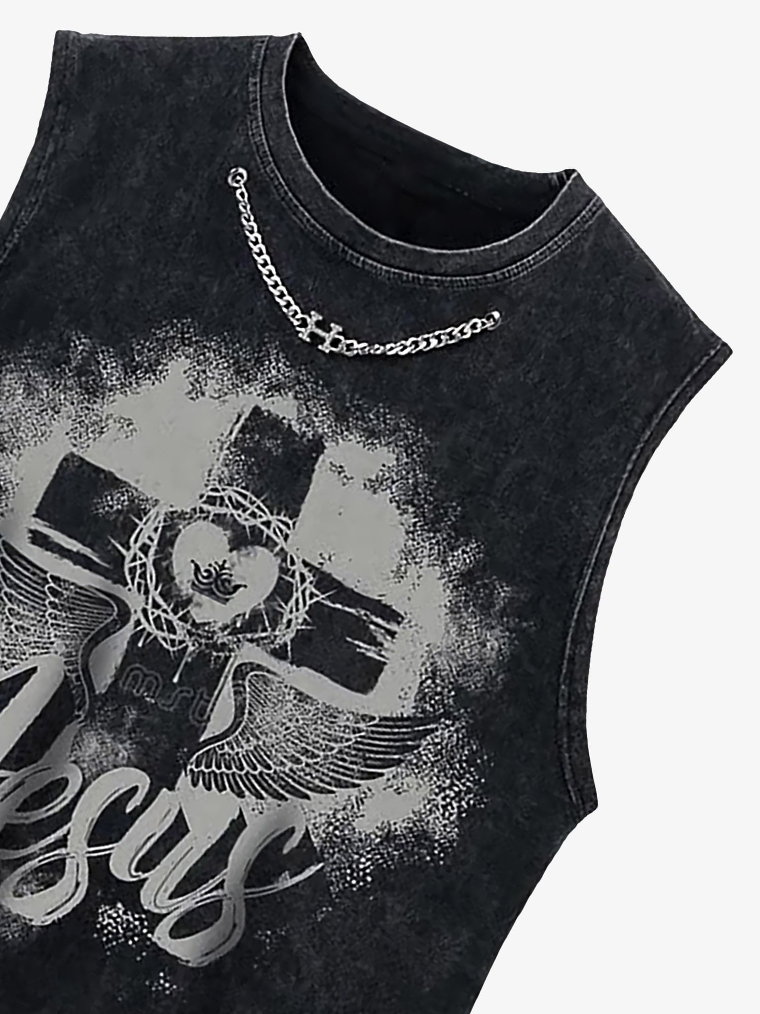 Love Cross Street Rap Sleeveless Vest