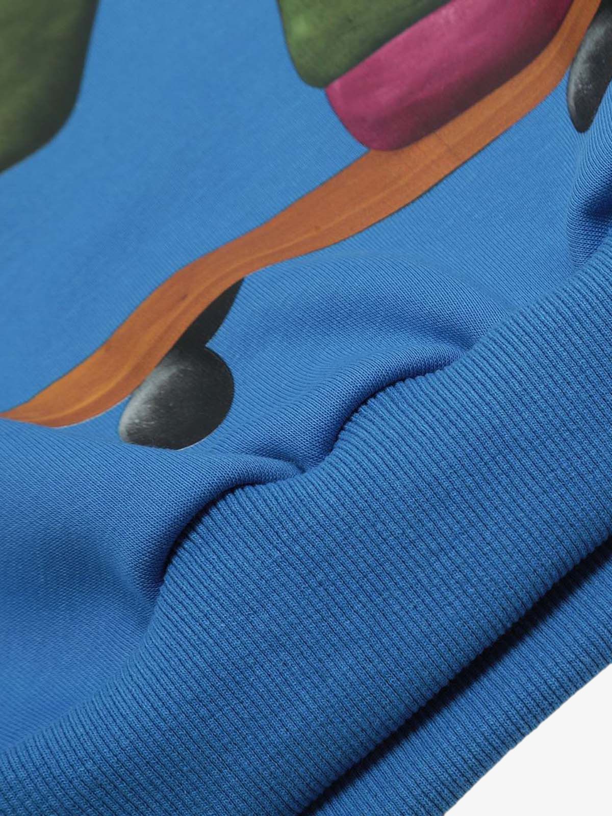 Skateboard Character Printed Hoodie
