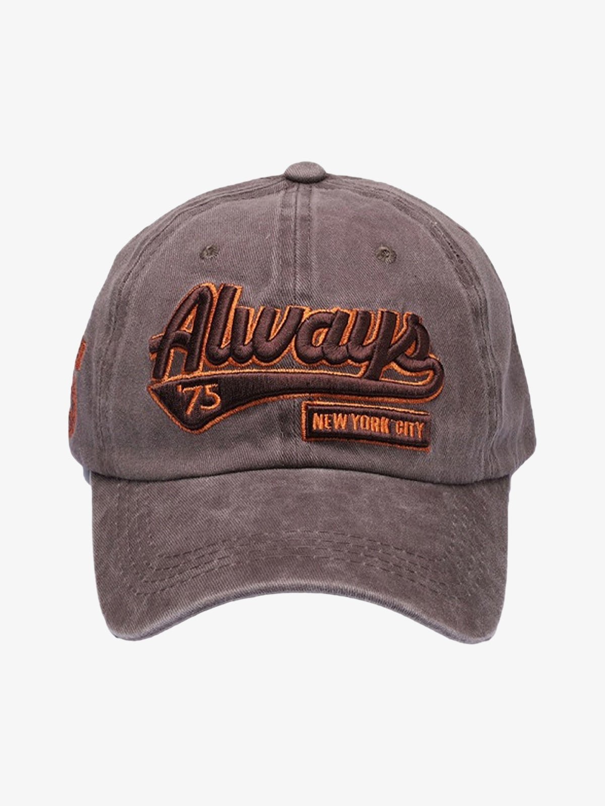 Vintage Embroidered Denim Washed Baseball Cap