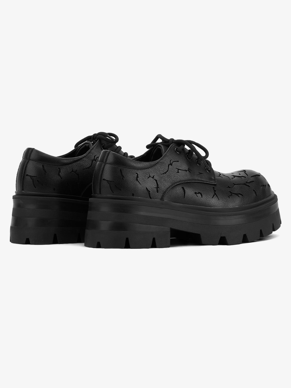 High Street Crackle Leather Shoes
