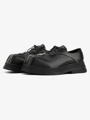 Punk Personality Zipper Design Leather Shoes
