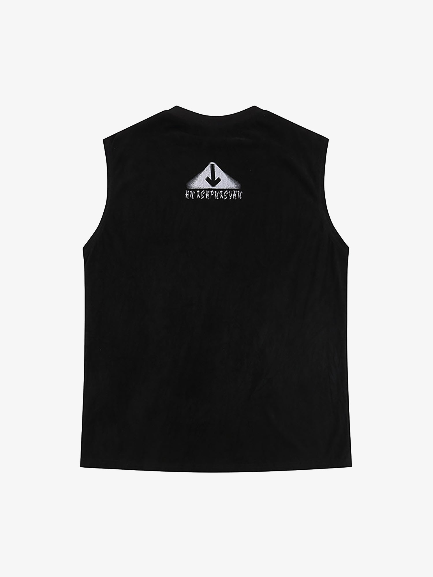 Retro Hip Hop Abstract Letter Print Vests
