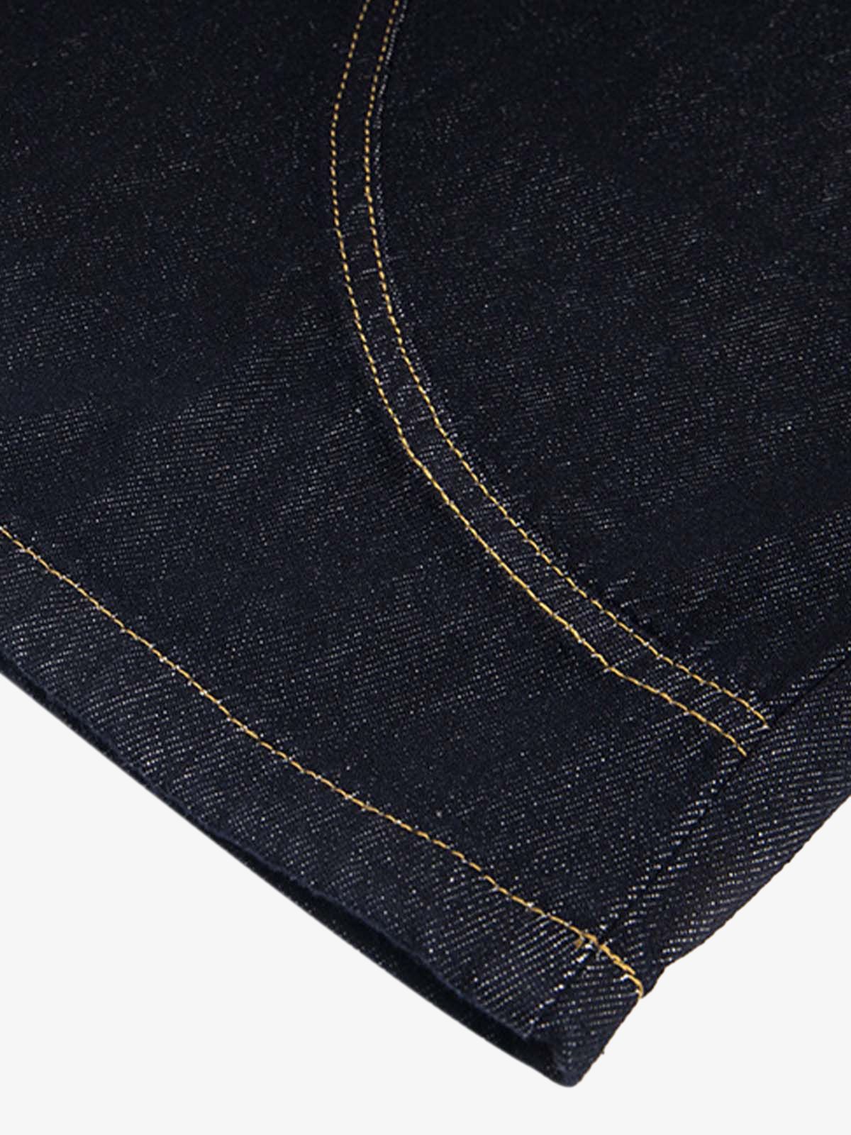 Fun Letter Pocket Barrel Jeans