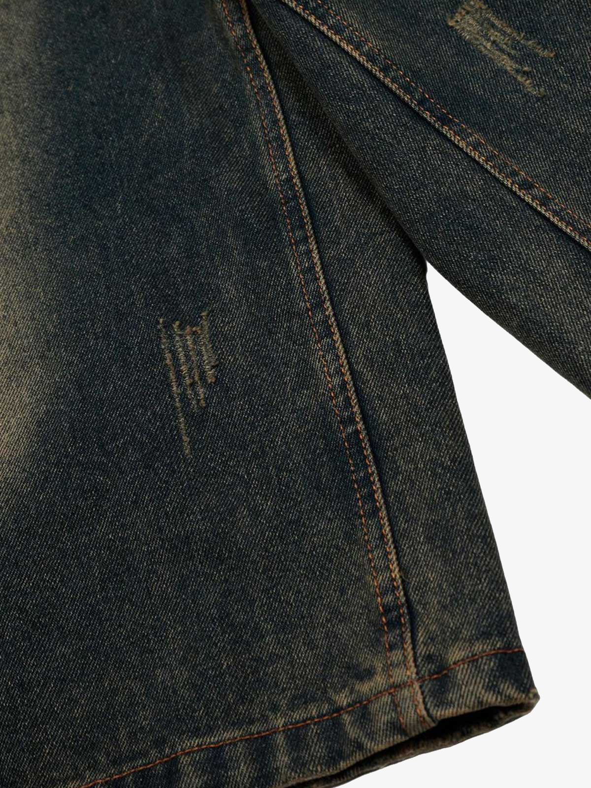 Classic Vintage Washed Denim Jort