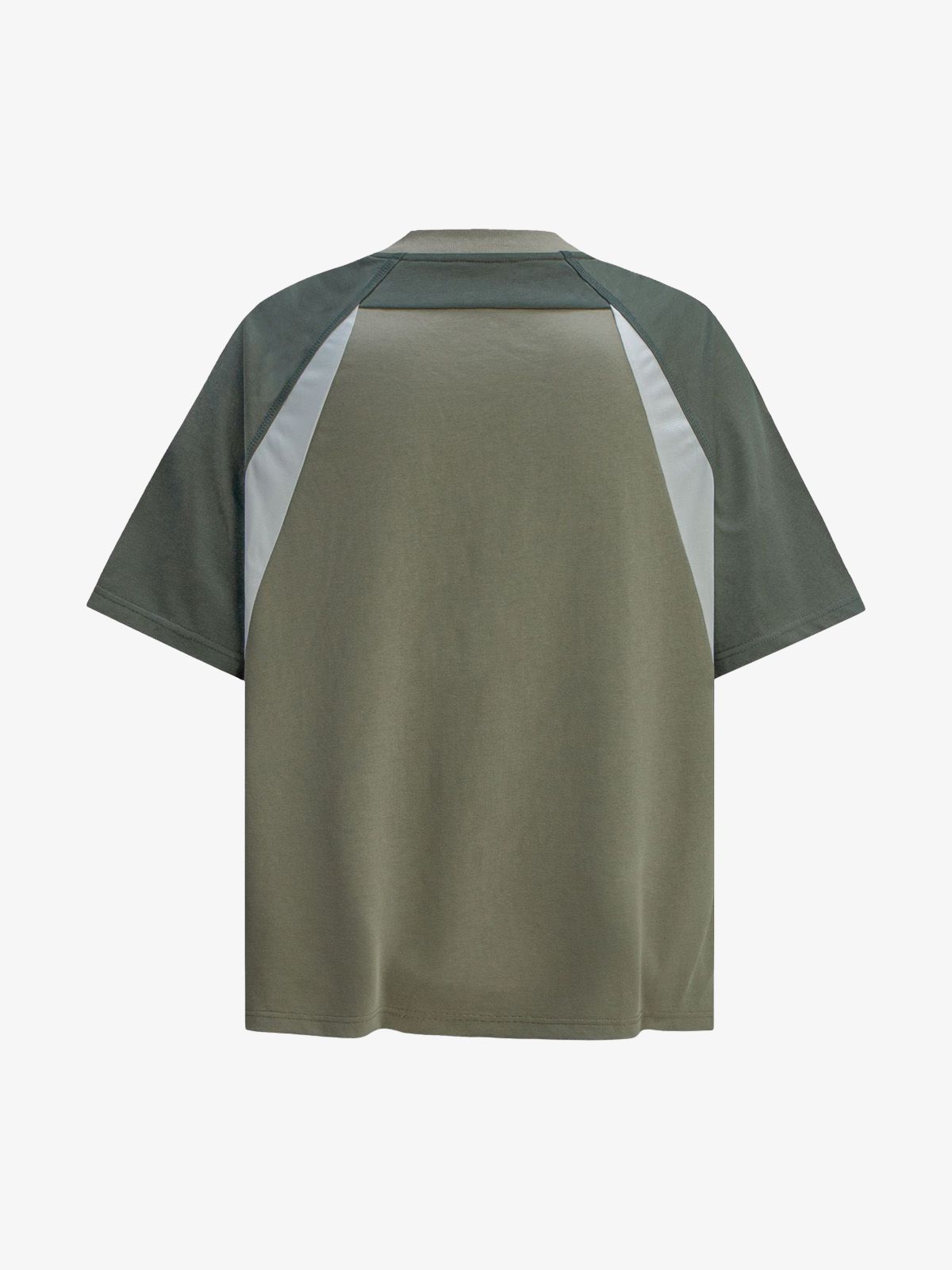 Quick-Dry Contrast Color Quarter Zip Up T-shirt