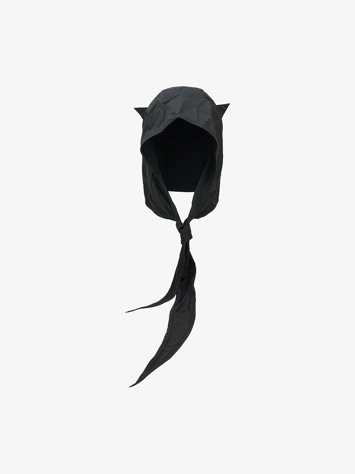 Black Wind Devil Horn Pullover Hat