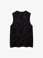 Retro Rhinestone Cross Chain Vest