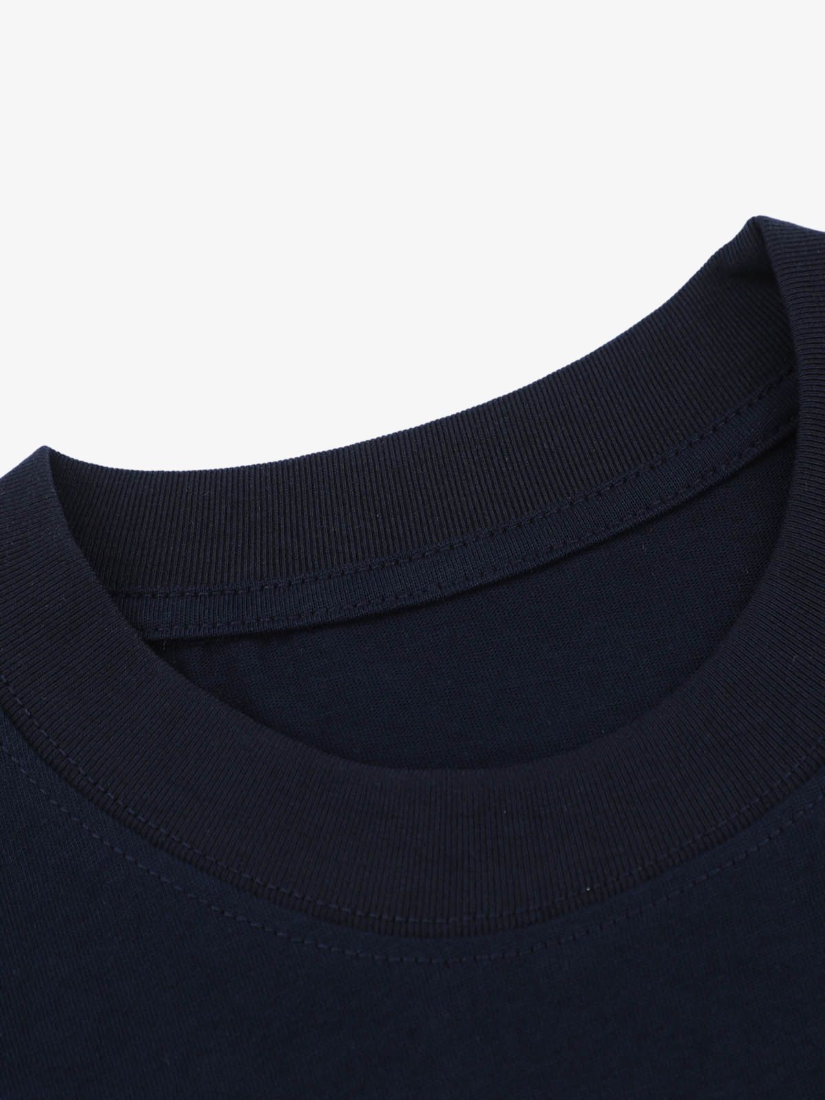 Retro Contrast Color Stitching Embroidered Letter Jersey T-shirt
