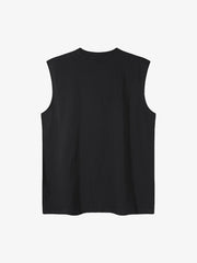 Graphic Rock Singer Print Metal Tag Vest
