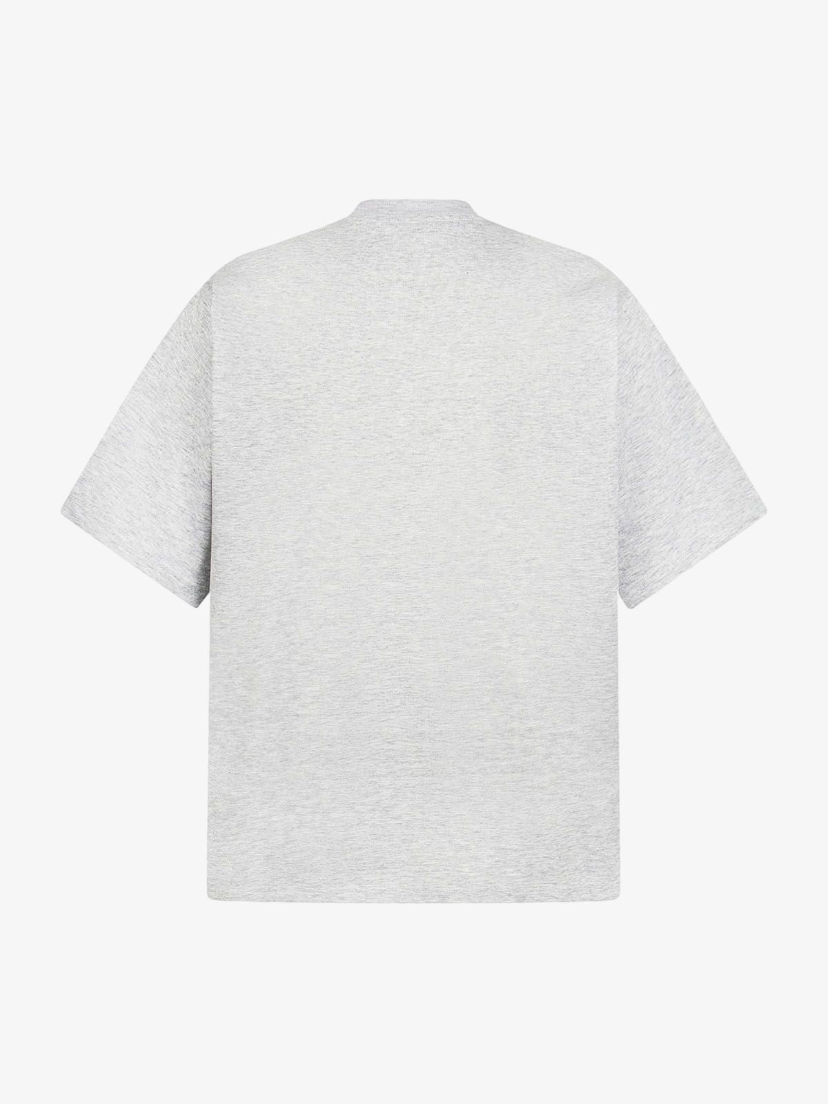 Oversized Embroidered Floral Letter T-Shirt