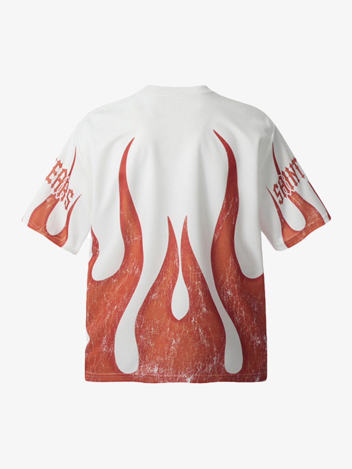 Flame Graphic Crew Neck T-Shirt