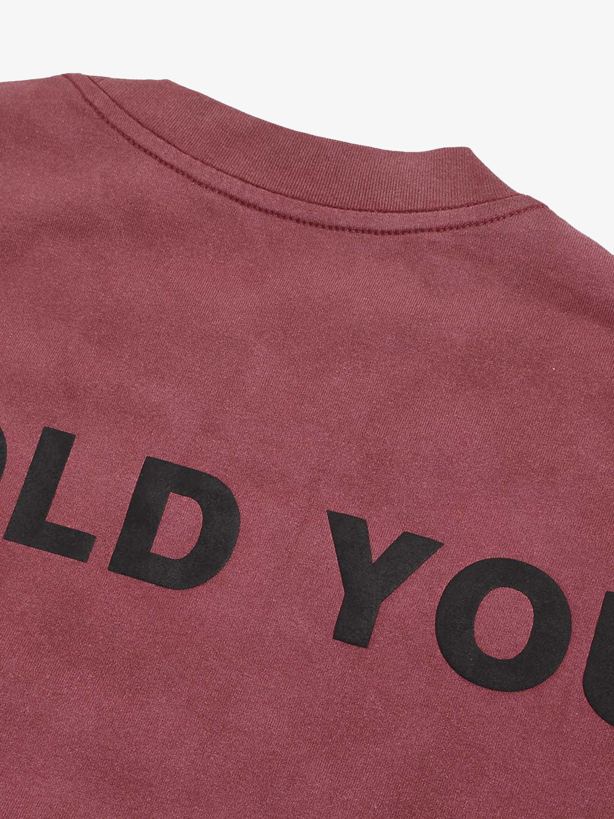 Distressed Gradient Lettering Print T-shirt
