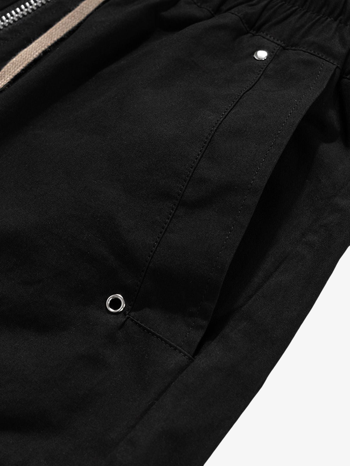 Woven Multi-Pocket Baggy Flared Pants