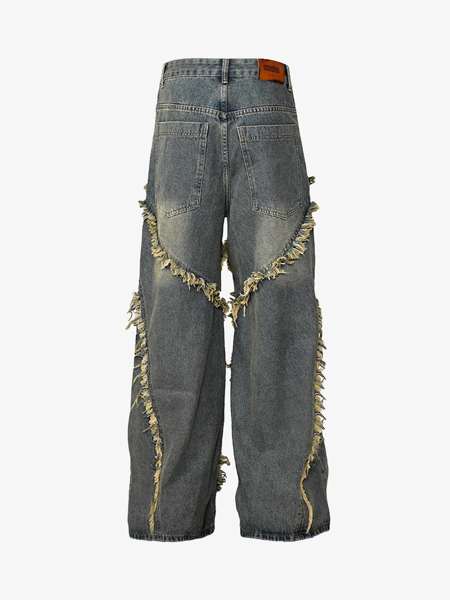 High Street Hip Hop Washed Distressed Jeans