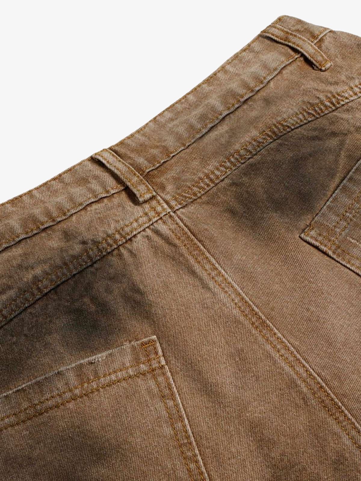 Street Ripped Dirty Dye Jeans