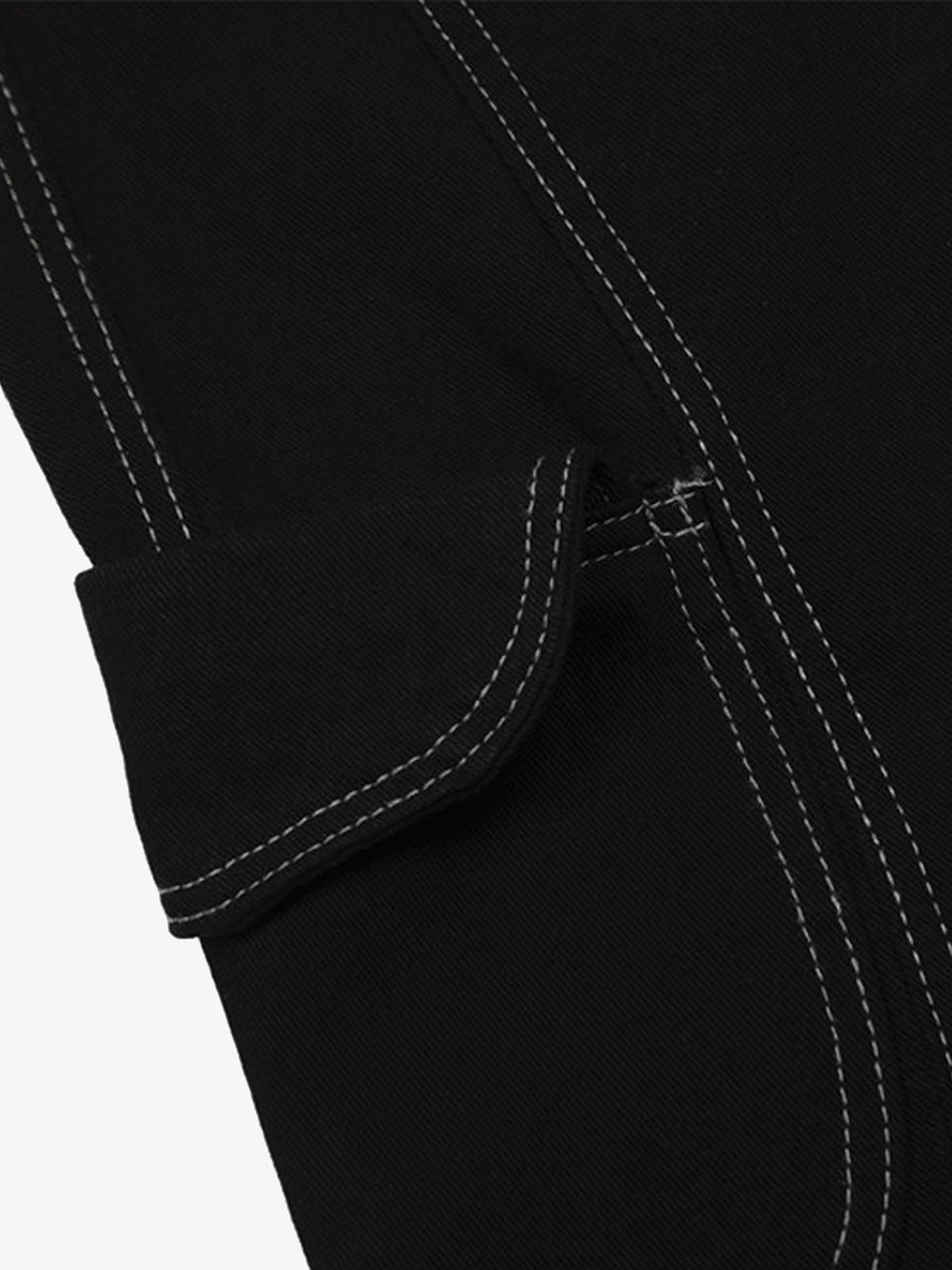 Denim Welt-Embellished Cargo Jorts
