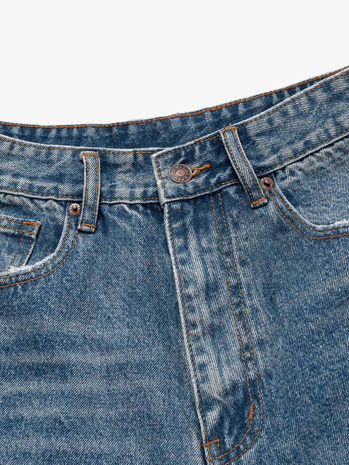Street Ripped Denim Shorts