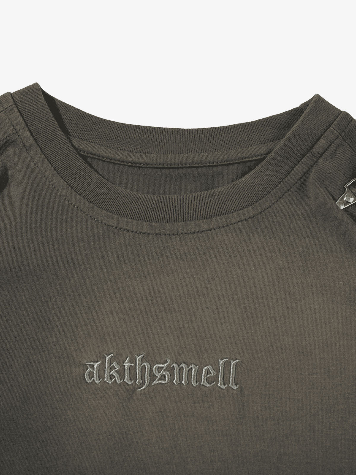 Washed Embroidered Street Rap T-Shirt