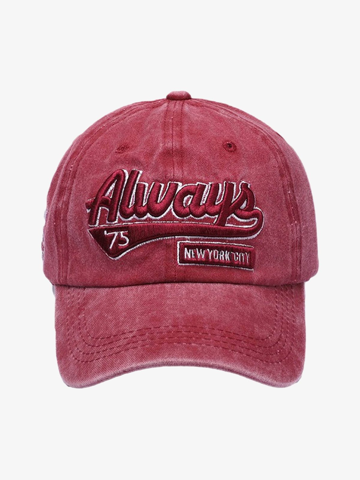 Vintage Embroidered Denim Washed Baseball Cap