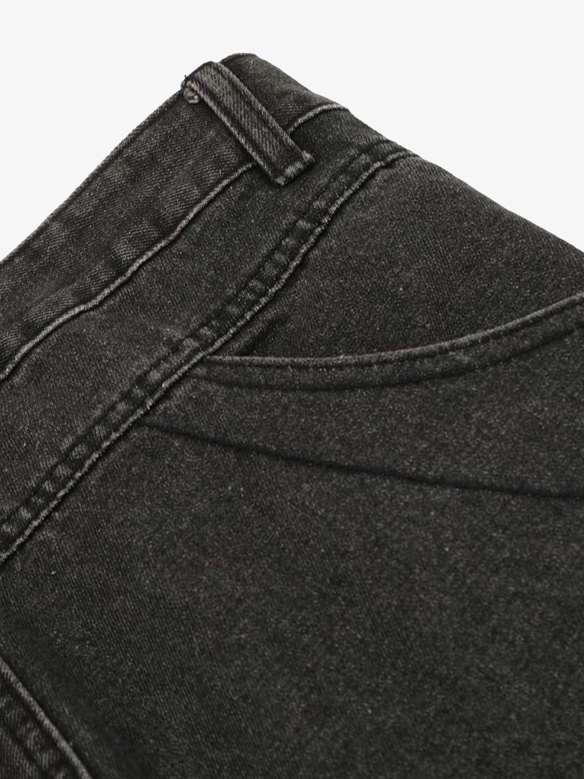 Washed Multi-Pocket Bootcut Jeans