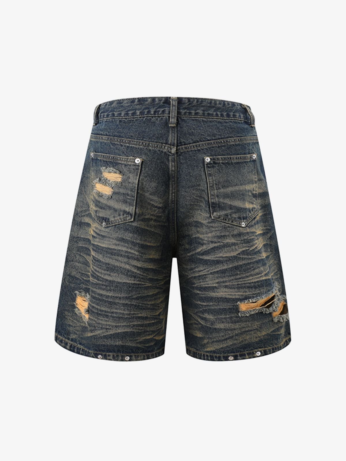 Distressed Washed Distressed Denim Set