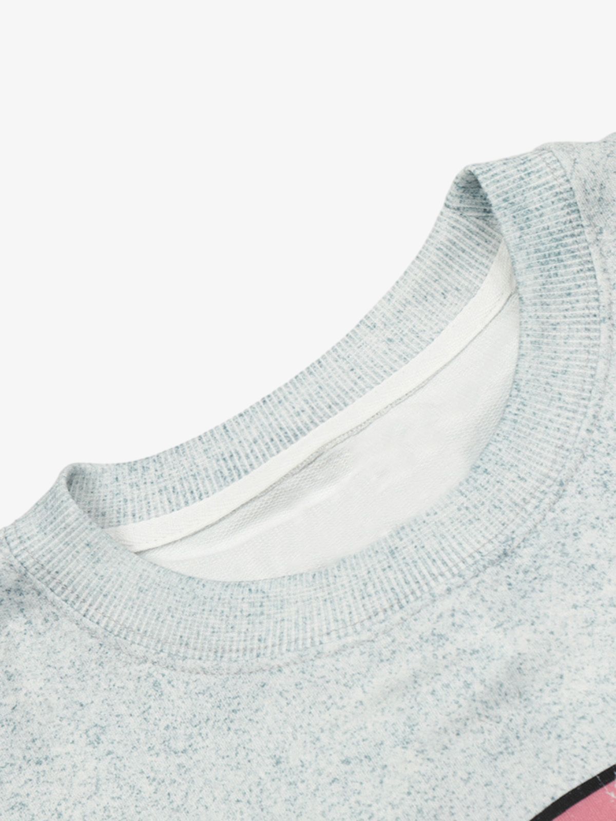 Washed Lettering Print Long Sleeve T-shirt