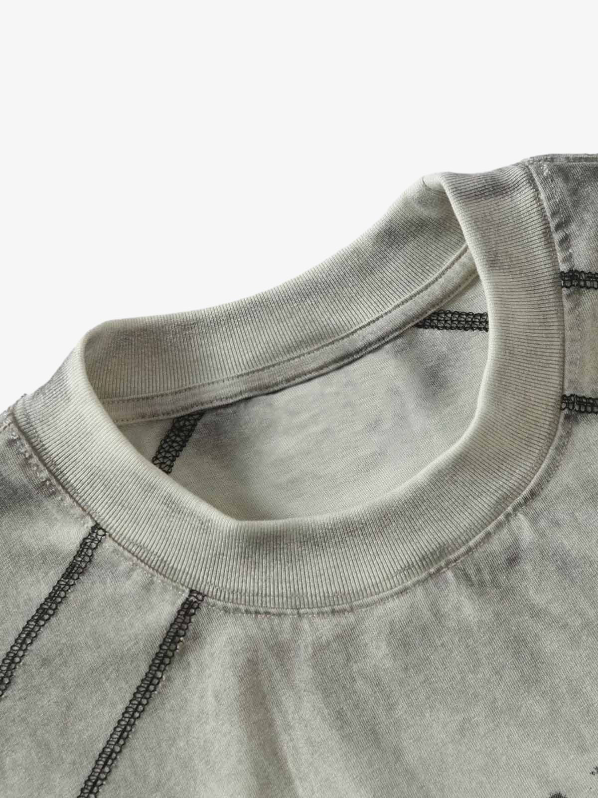 Street Dirty Dyed Gradient Motorcycle T-shirt