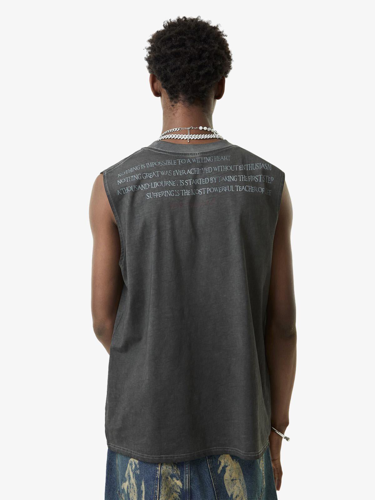 Heavy Worker Washed And Broken Retro Font VEST