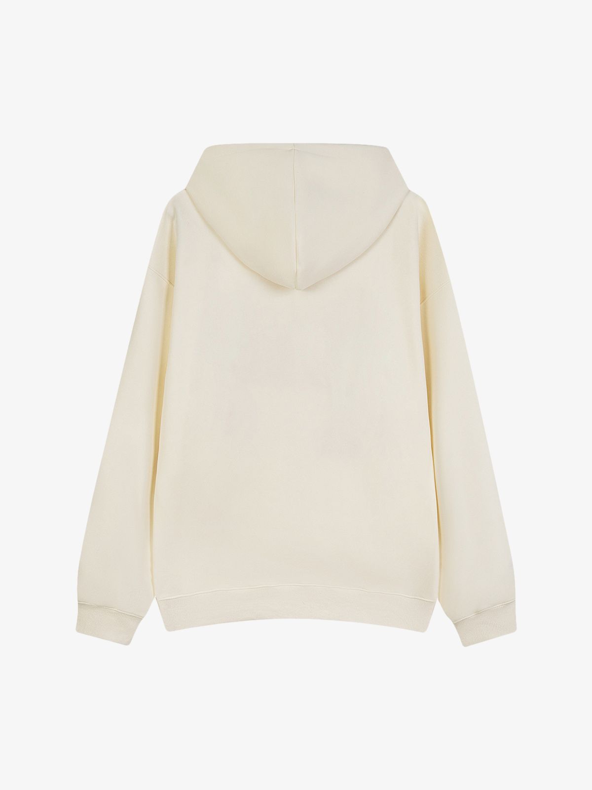 Fur Patchwork Embroidered Stitching Hoodie