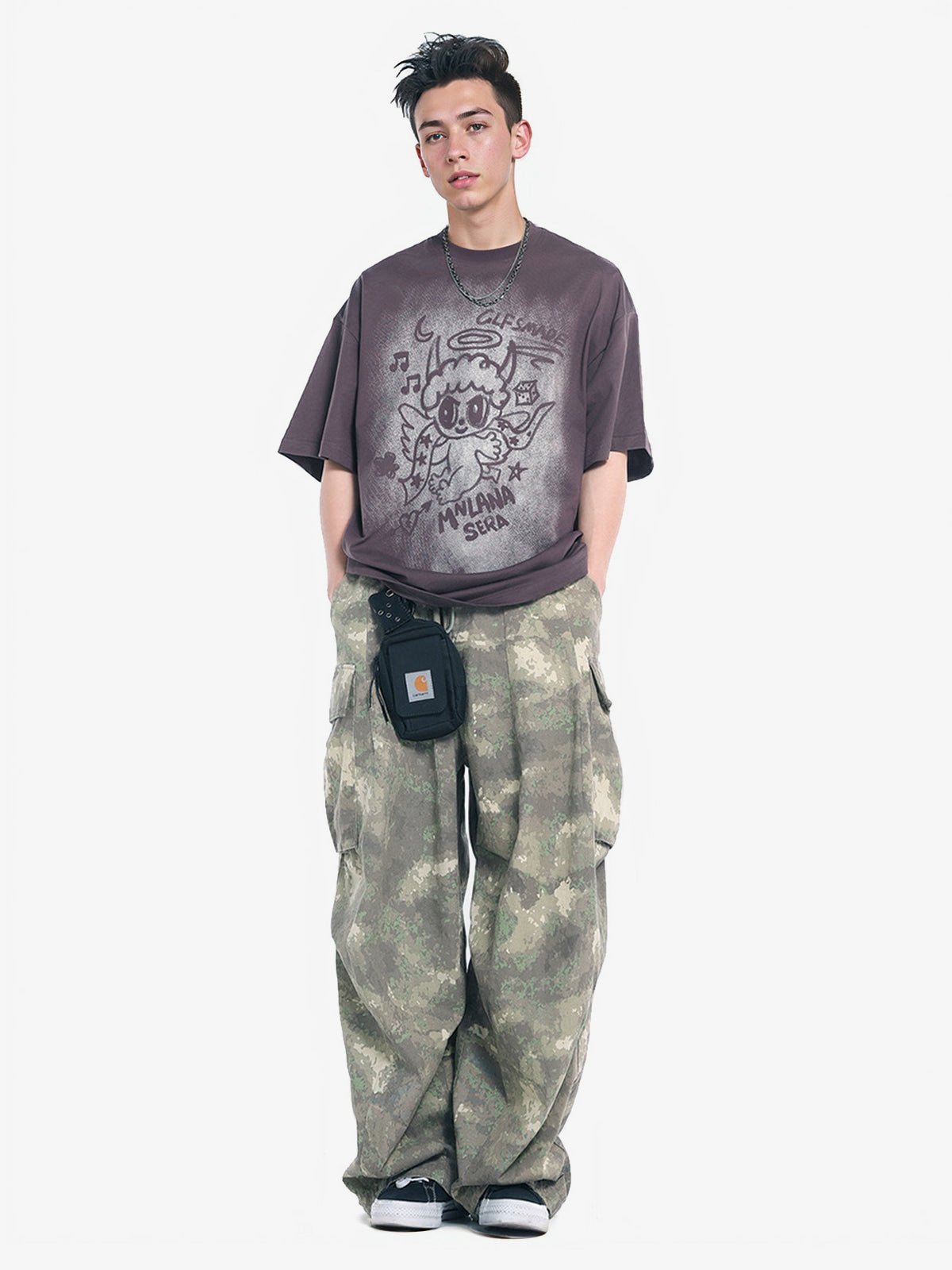 Oversized Angel Graphic T-Shirt