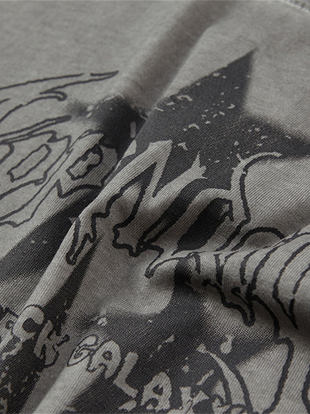 Washed Star Print Vest