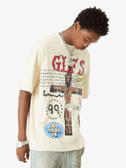 Funny Jesus Graffiti Street Rap T-shirt