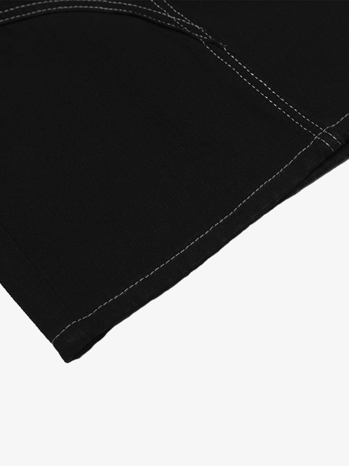 Denim Welt-Embellished Cargo Jorts