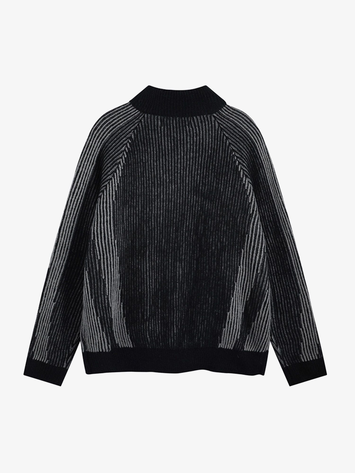 Stand Collar Cardigan Zip Up Sweater