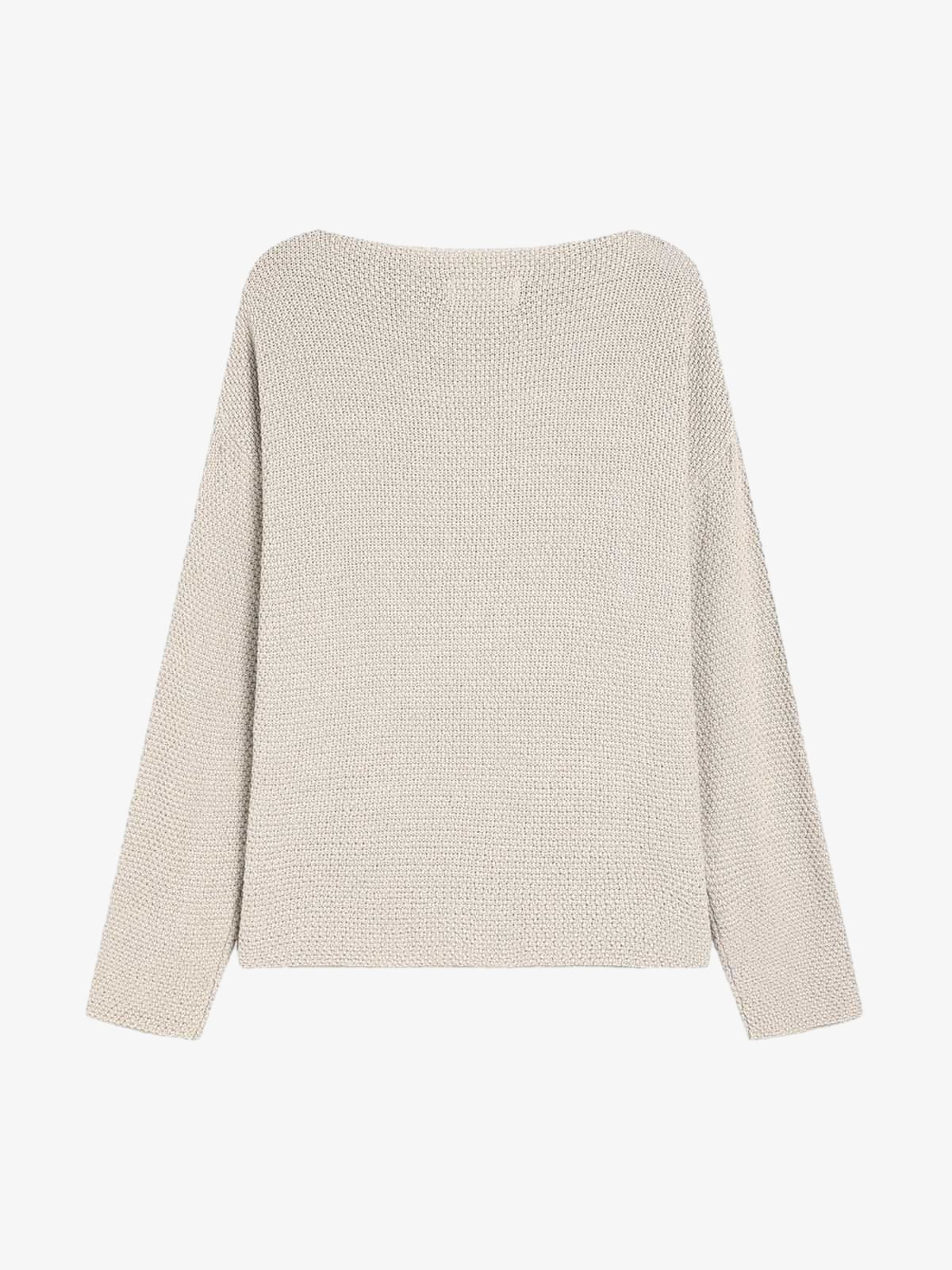 Star Cutout Boatneck Sweater