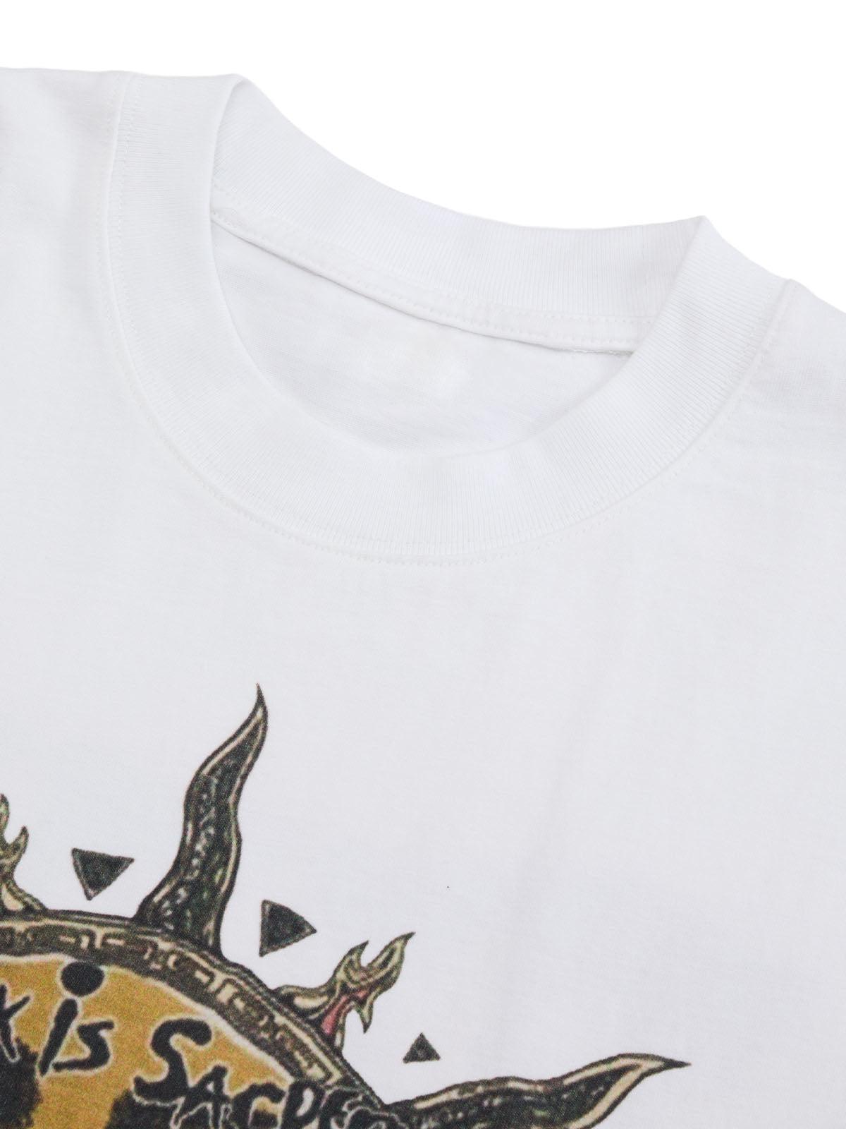 Ink-Splashed Sun God Worn T-Shirt