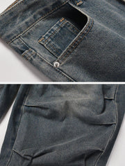 Irregular Wrinkle Jeans