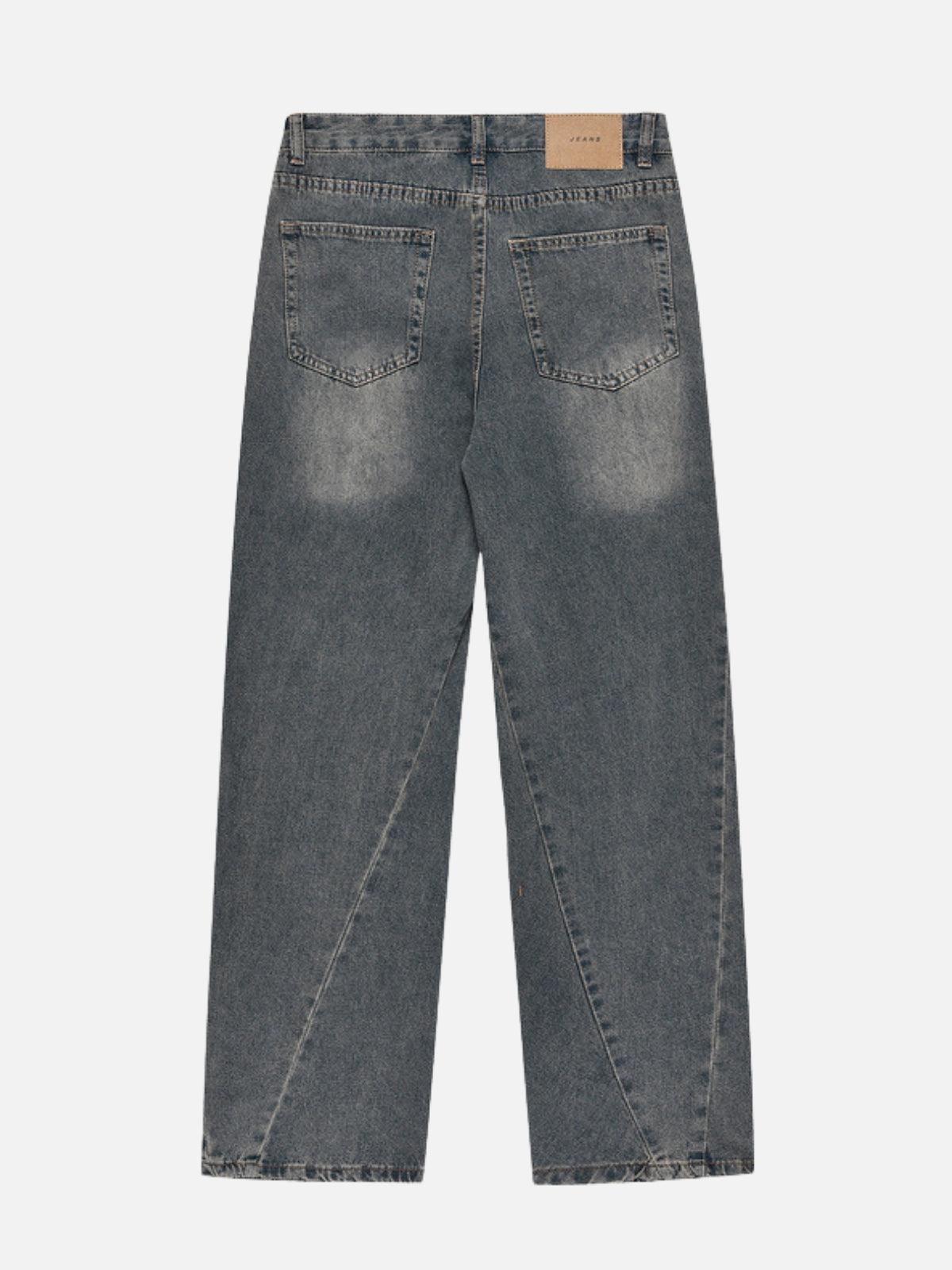 Irregular Wrinkle Jeans