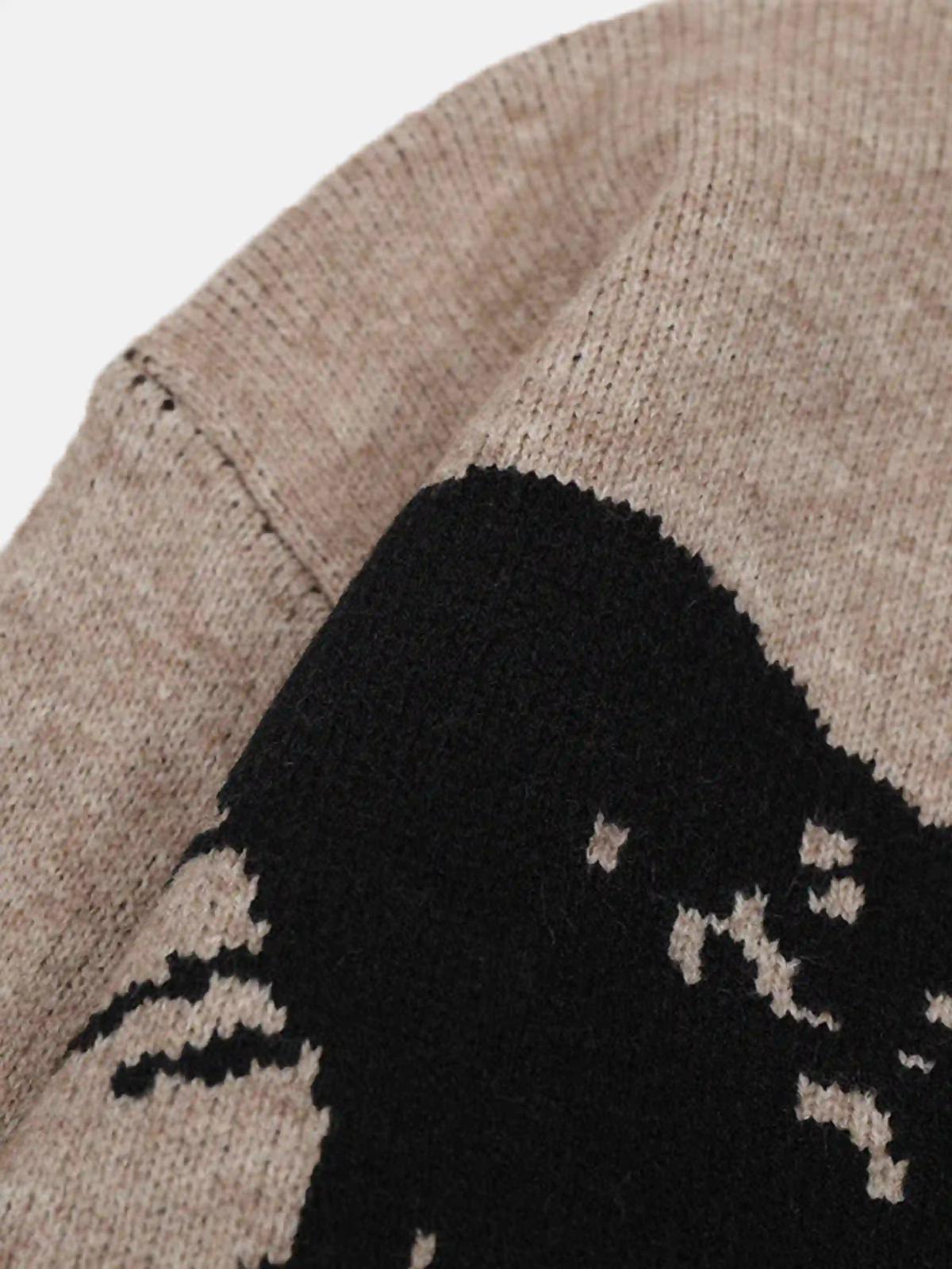Jacquard Butterfly Sweater