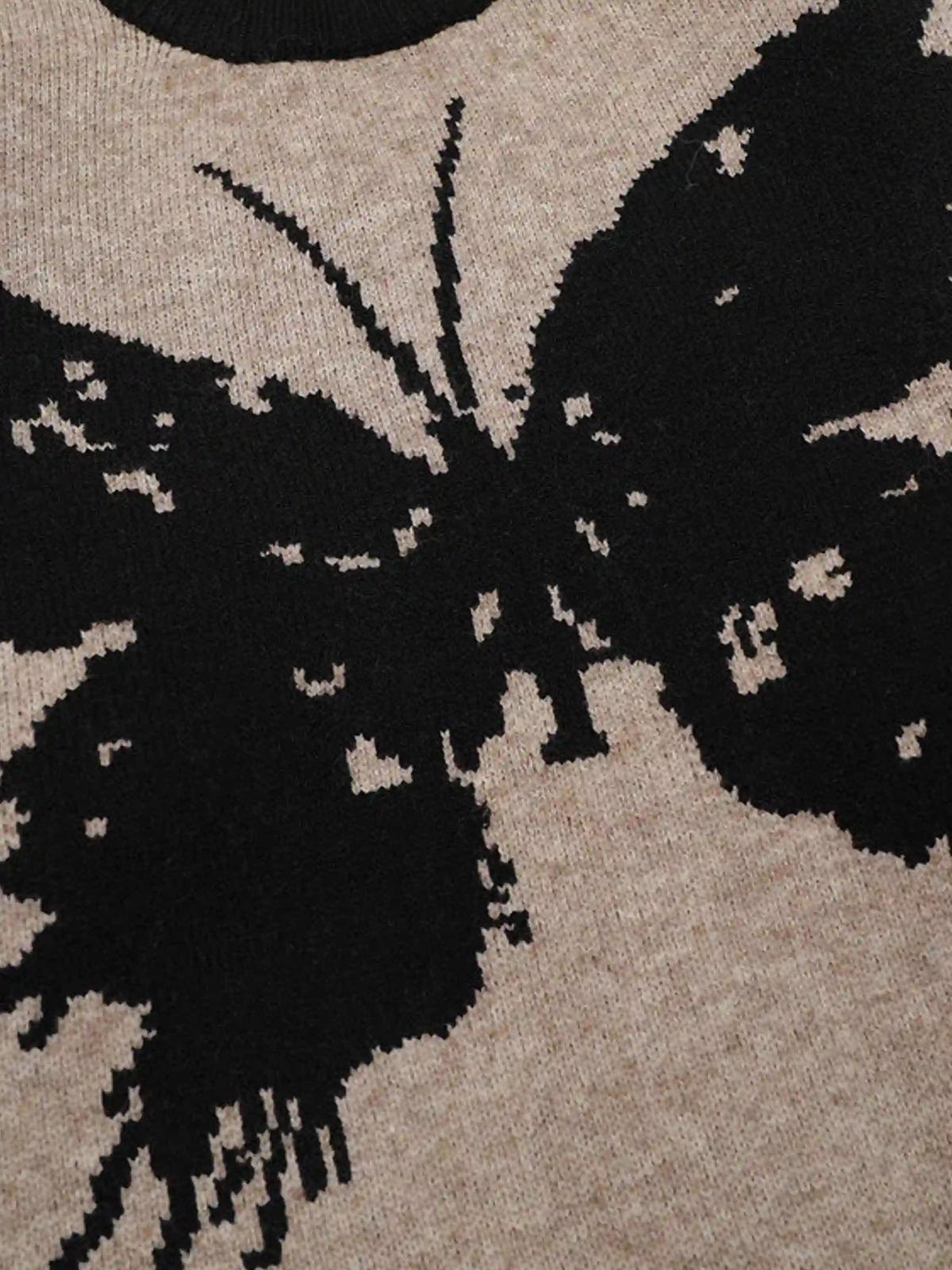 Jacquard Butterfly Sweater