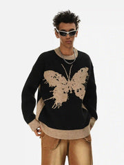 Jacquard Butterfly Sweater