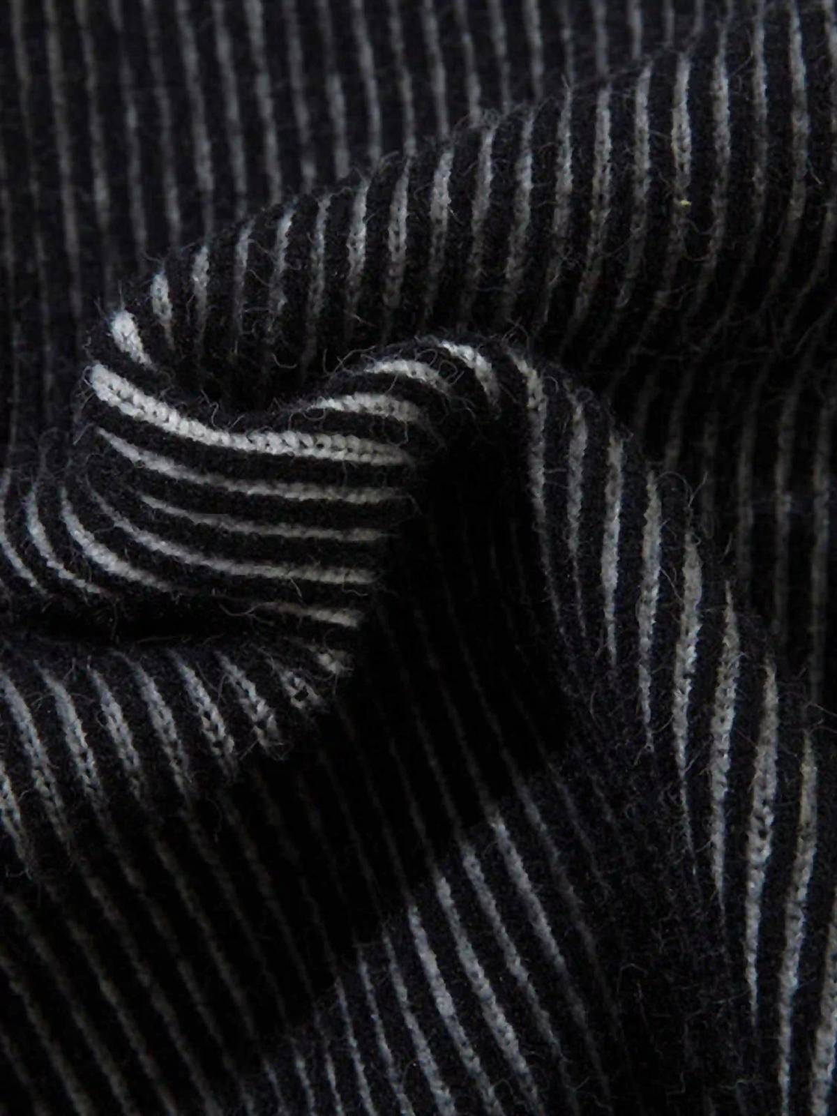 Jacquard Half Turtleneck Knitted Sweater
