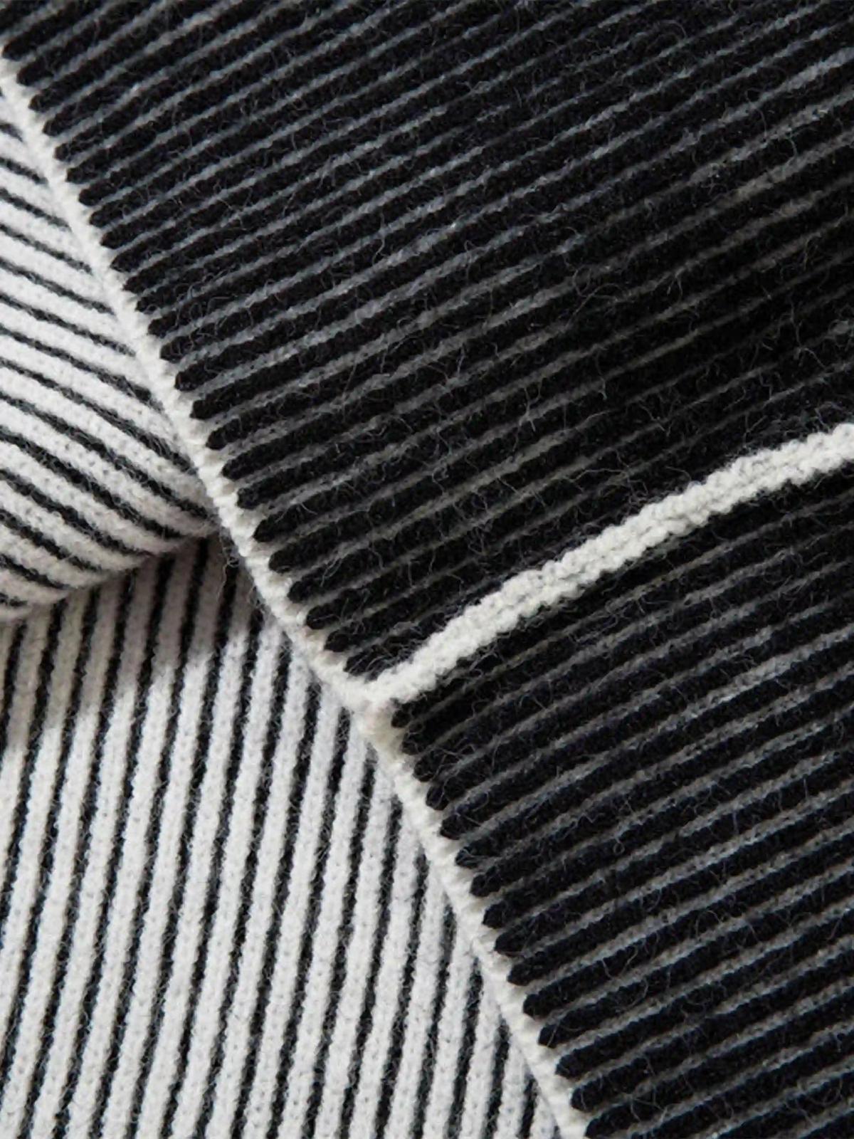 Jacquard Half Turtleneck Knitted Sweater
