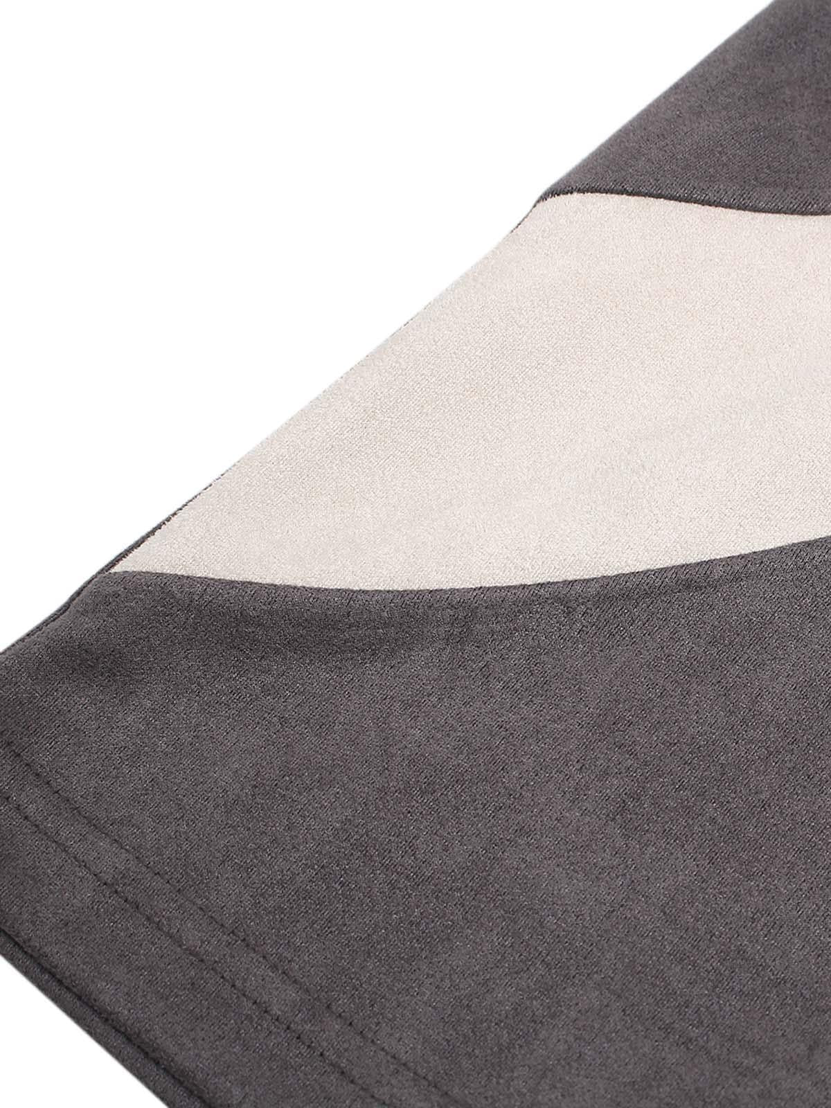 Jersey Deconstructed Contrast Color Stitching Print T-Shirt