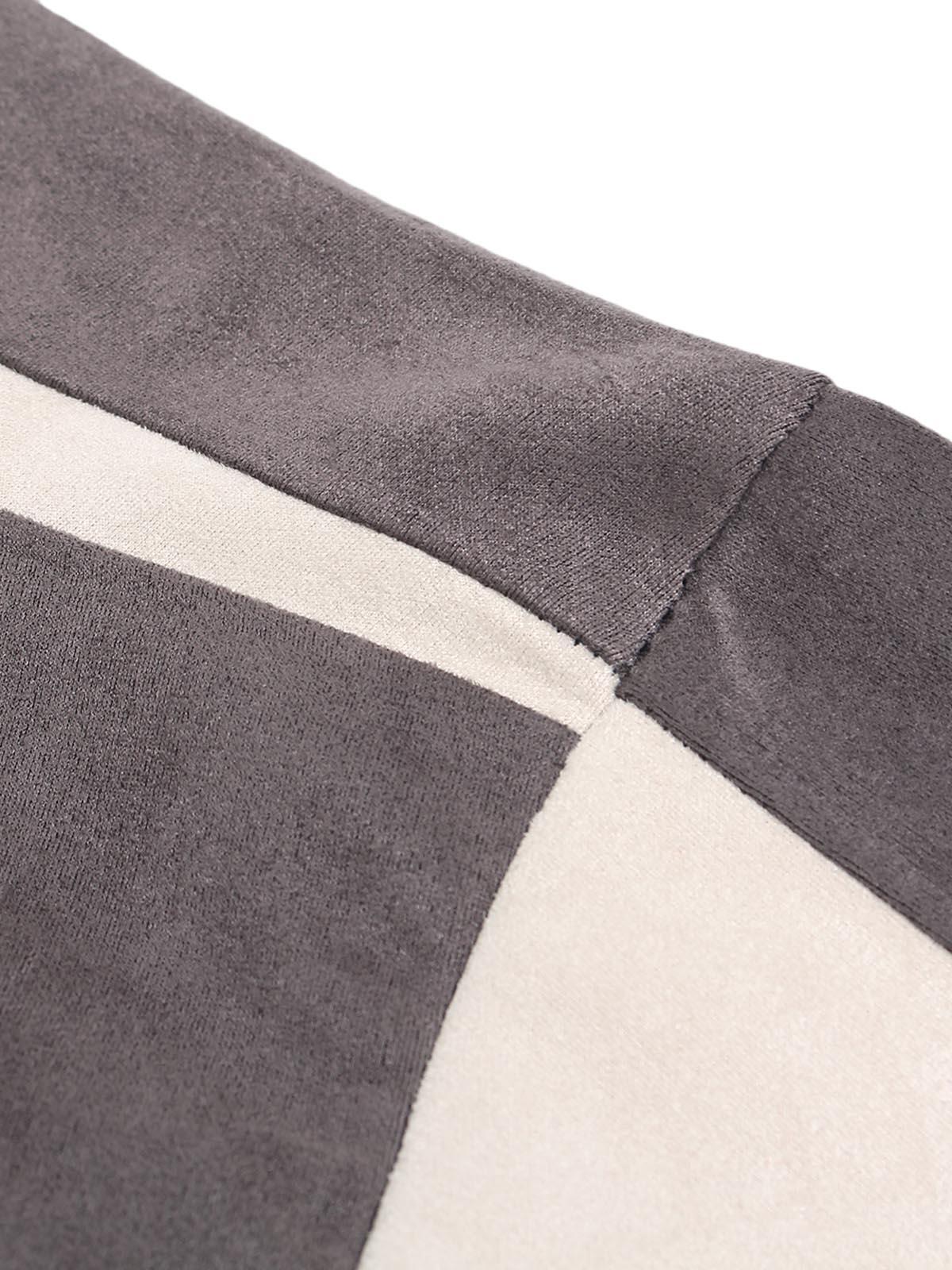 Jersey Deconstructed Contrast Color Stitching Print T-Shirt
