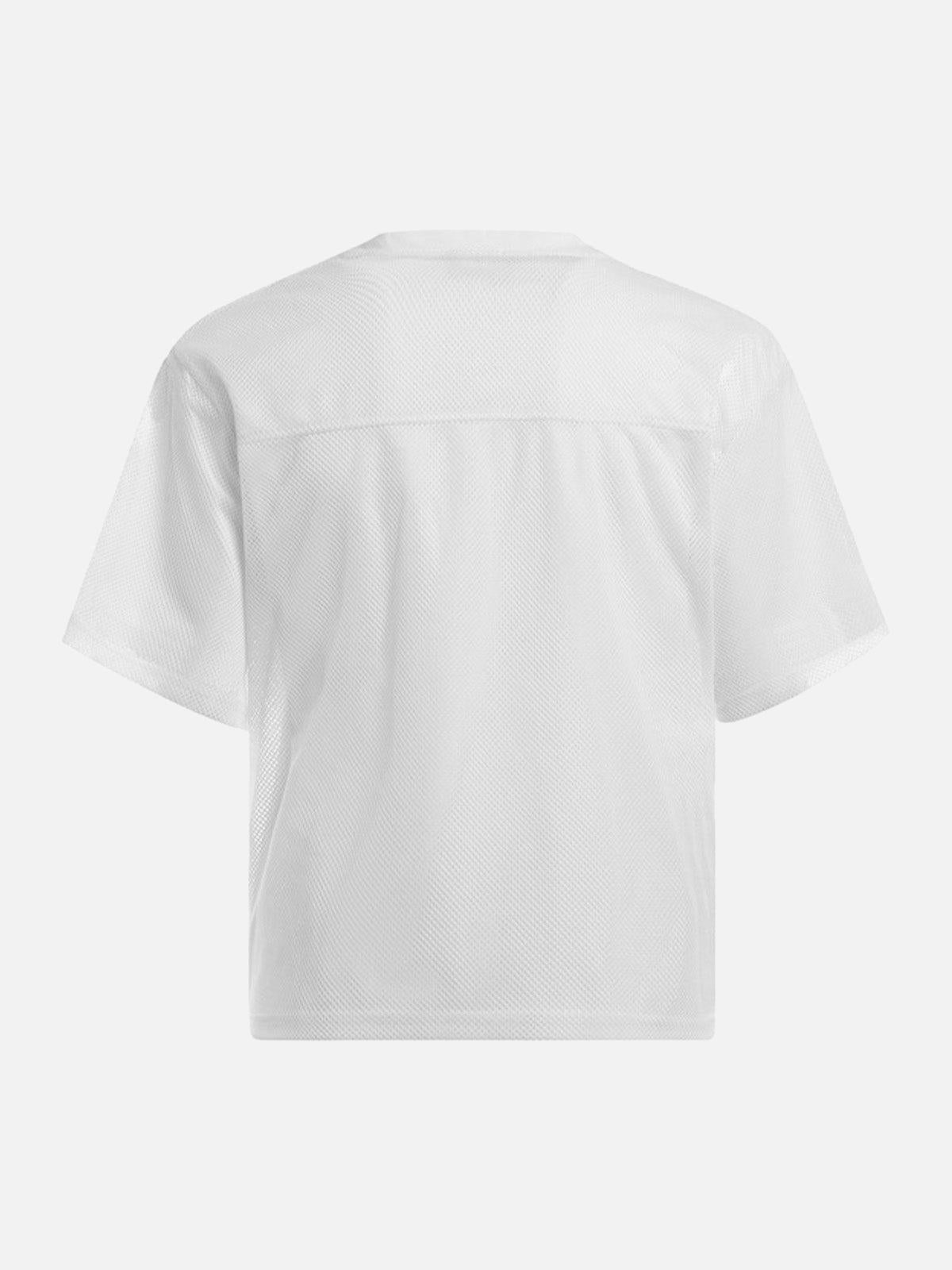 Jersey Letter Print Quick Dry V-Neck T-Shirt