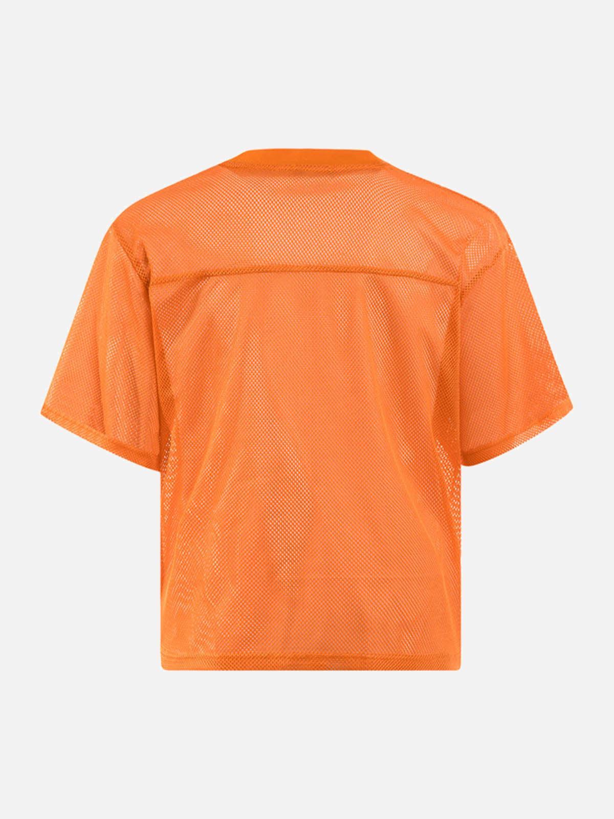Jersey Letter Print Quick Dry V-Neck T-Shirt