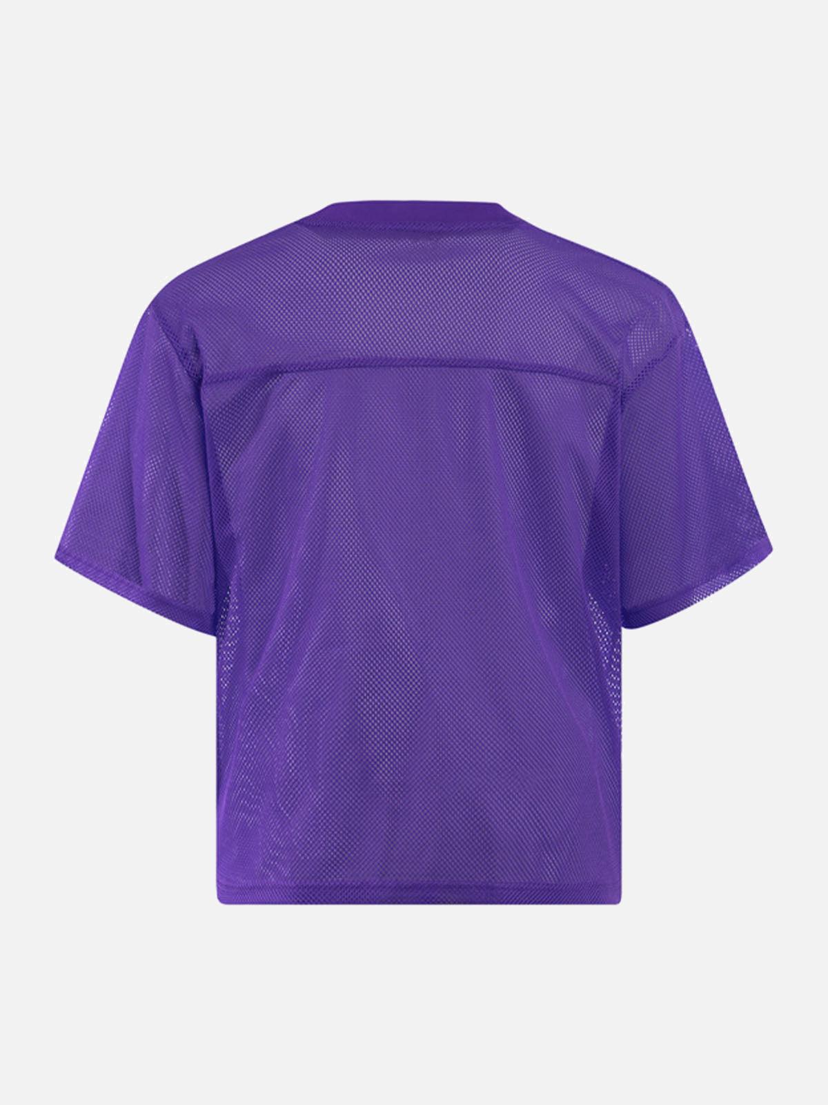 Jersey Letter Print Quick Dry V-Neck T-Shirt