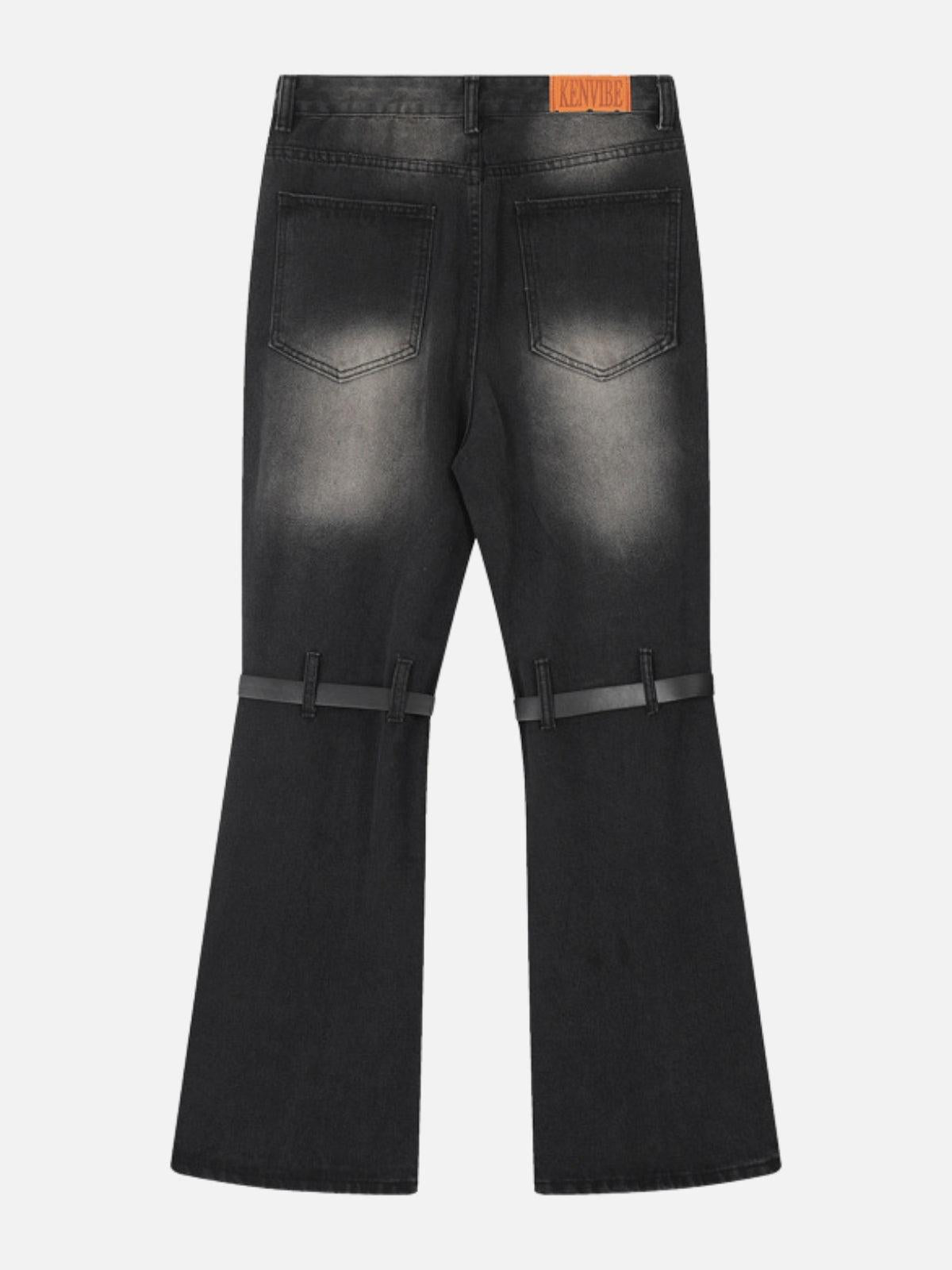 Knee Belt Loose Jeans